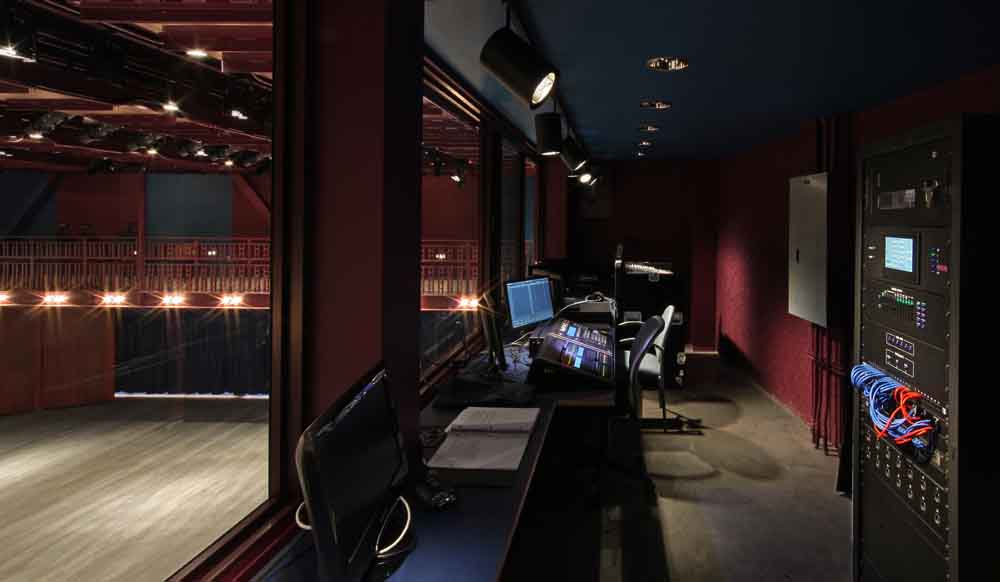 Hylton Performing Arts Center 200-seat Gregory Family Theater control room.