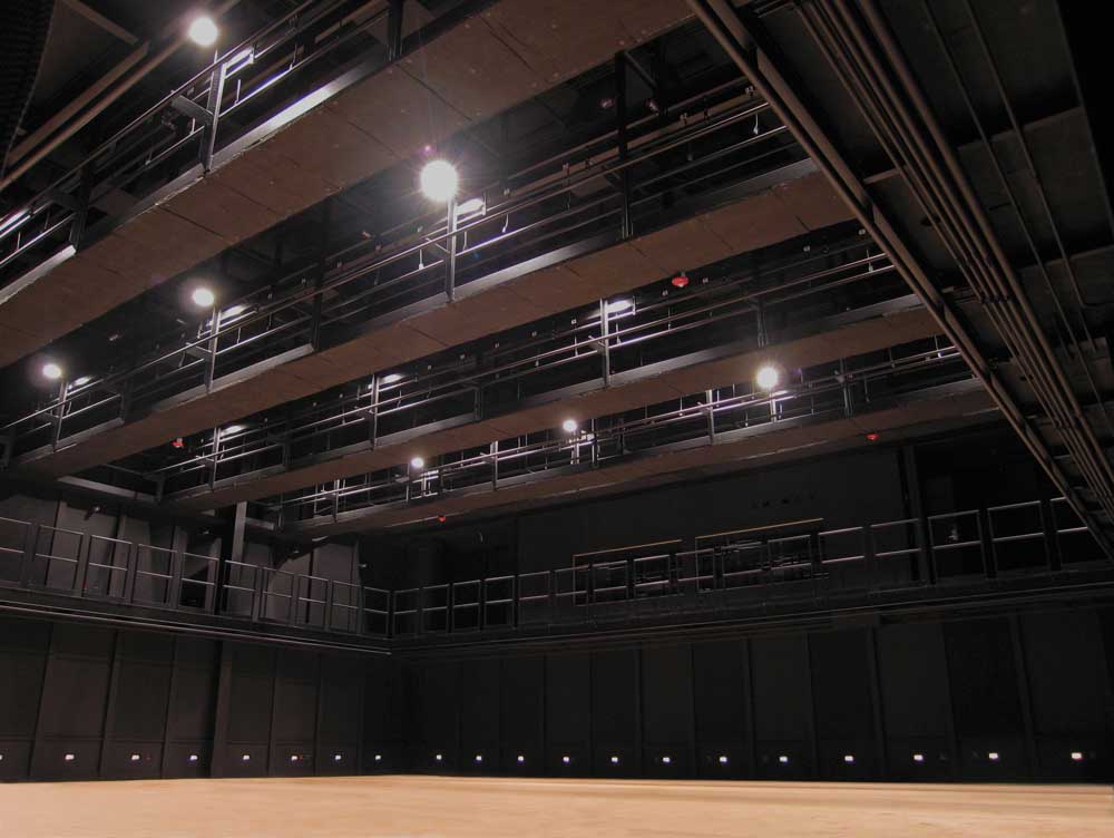 Black Box Interior Photograph During Construction