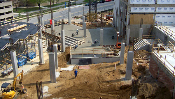 Photo of dance studio construction